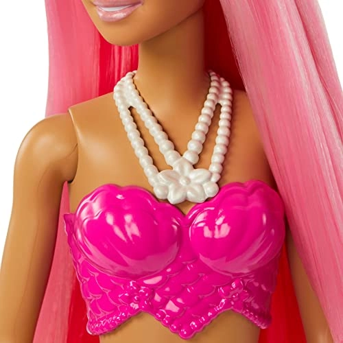 Barbie Dreamtopia Mermaid Doll - Curvy Pink Hair Ages 3+