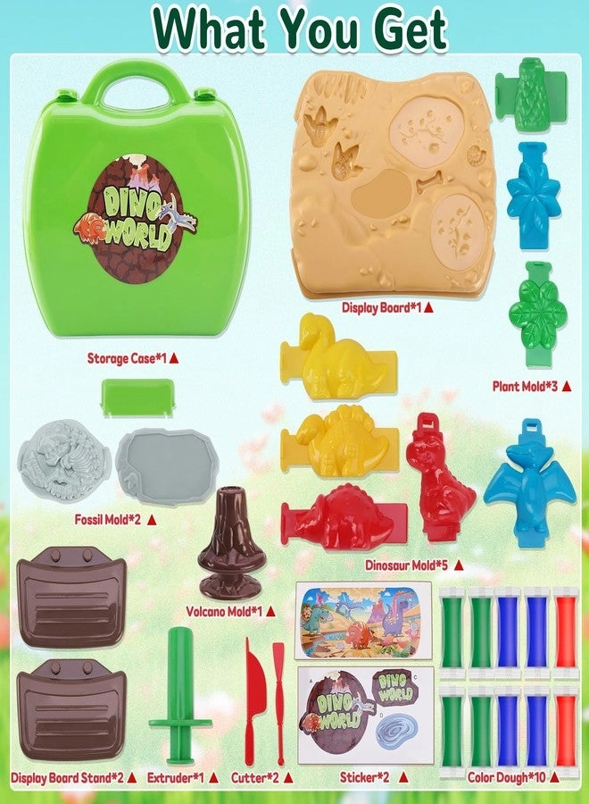Dinosaur Color Dough Toys - 37 pcs
