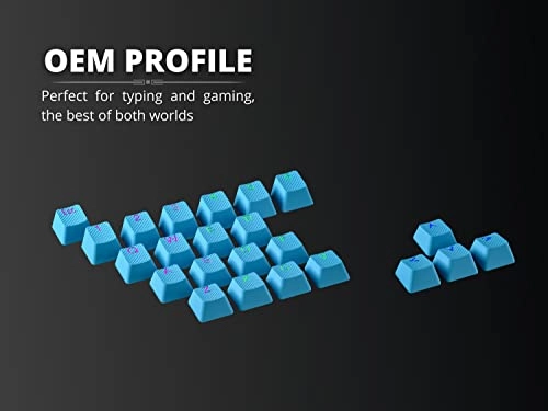 Rubber Keycap Set - OEM Profile Pistachio 23 Keys