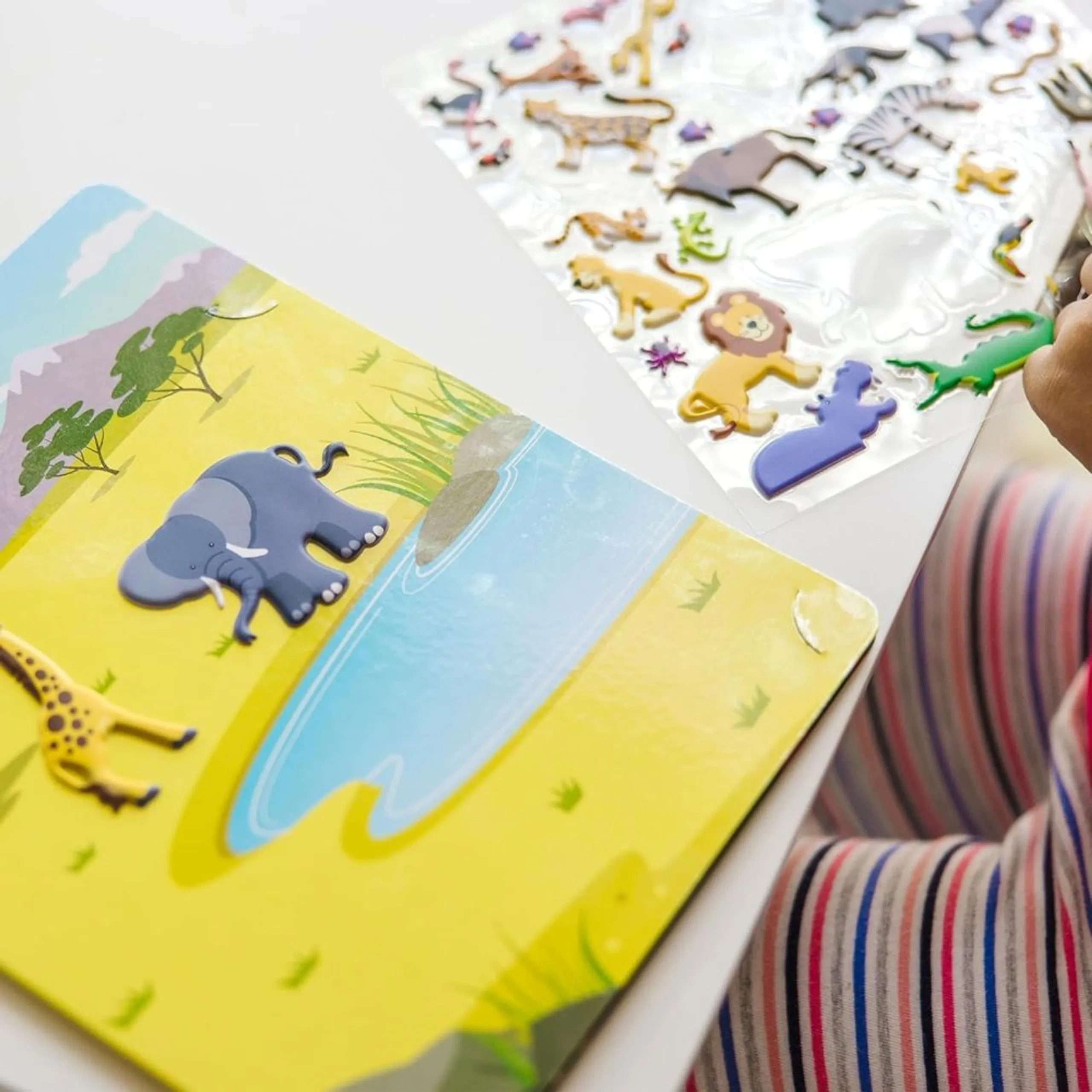 Safari Activity Sticker Book 42 pcs