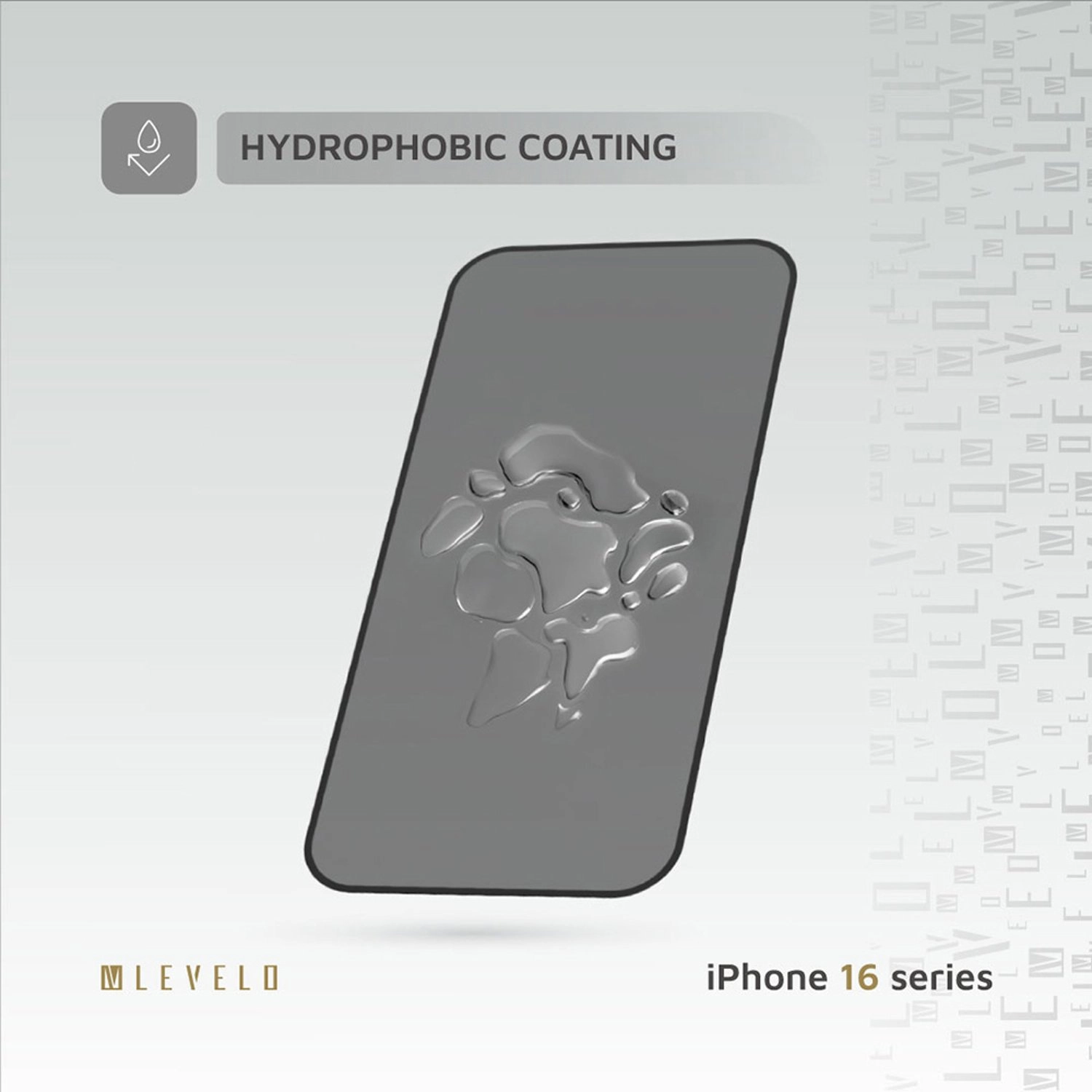 Privacy Silicone Aluminum Glass Screen Protector for iPhone 16 Pro Max