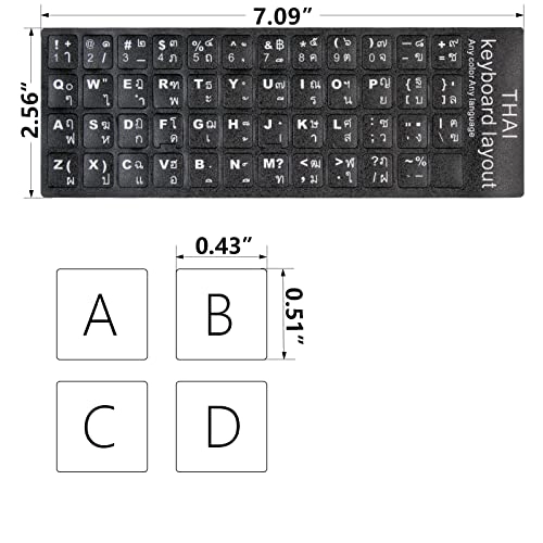 Thai Keyboard Stickers