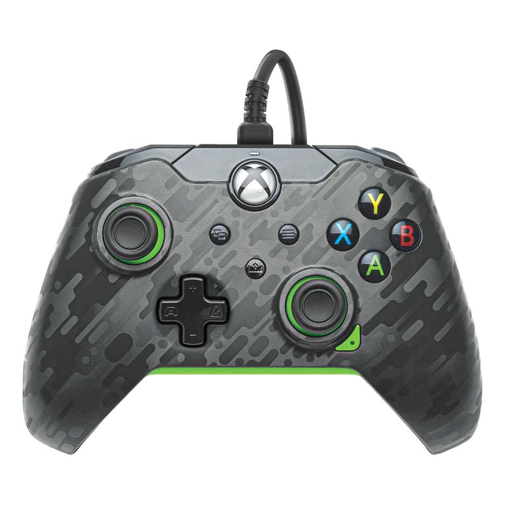 DIGITRONICS Wired Controller for Xbox One - Green and Black Xbox One, Xbox One X and Xbox One S