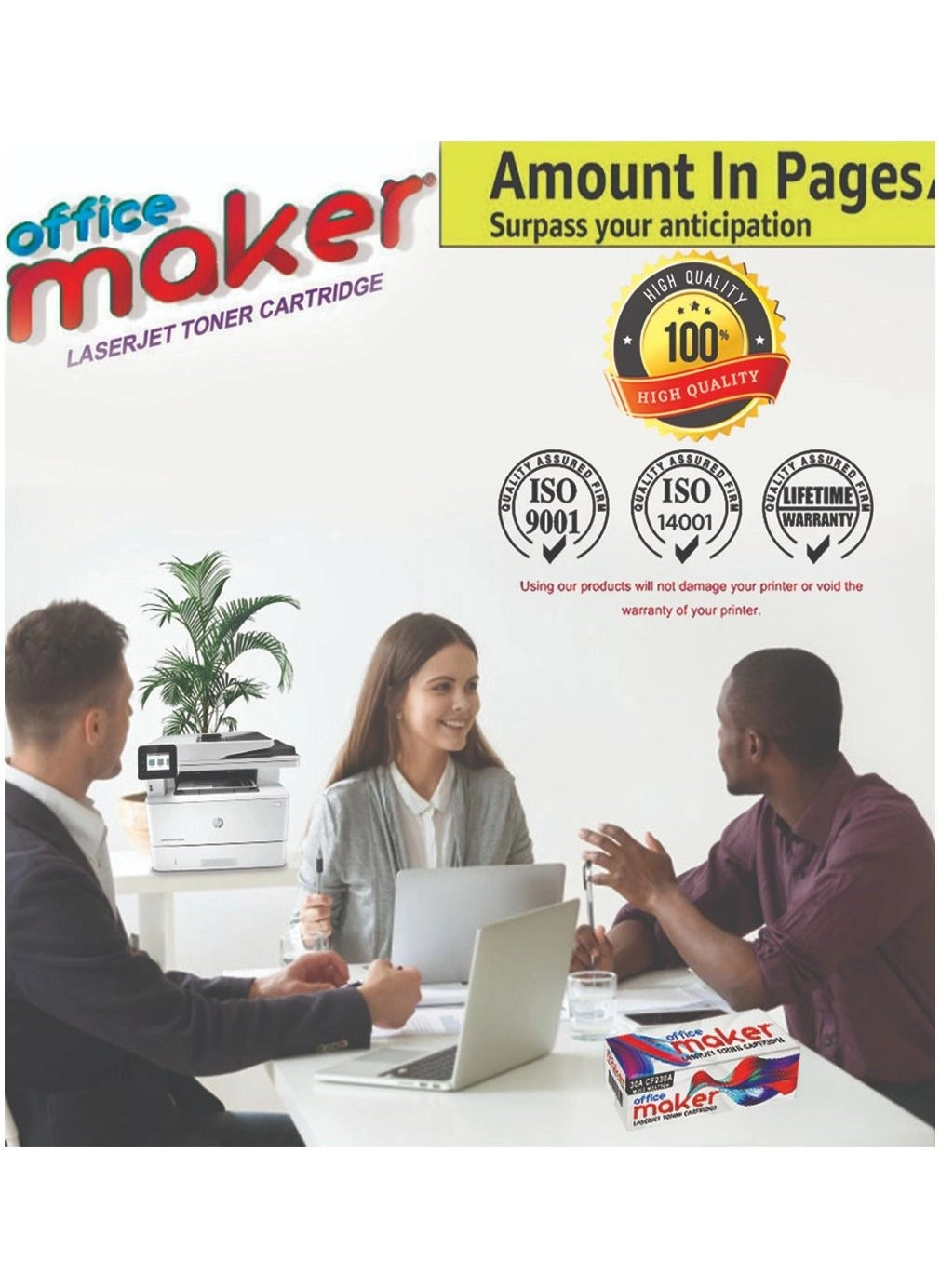 207AX W2210A - High Capacity Black + 207AX W2211A - Cyan + 207AX W2212A - Yellow + 207AX W2213A - Magenta