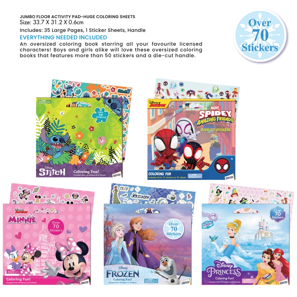 Princess Activity Sticker Book 35 pages 70 pcs