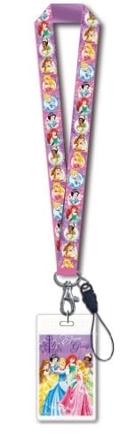 Disney Princess Lanyard with Card Holder - Cinderella, Snow White, Belle 1
