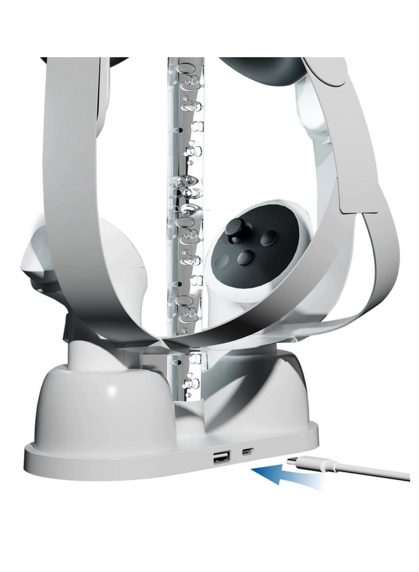 Charging Station - Quest 3 + Rechargeable Batteries - 2 Controller