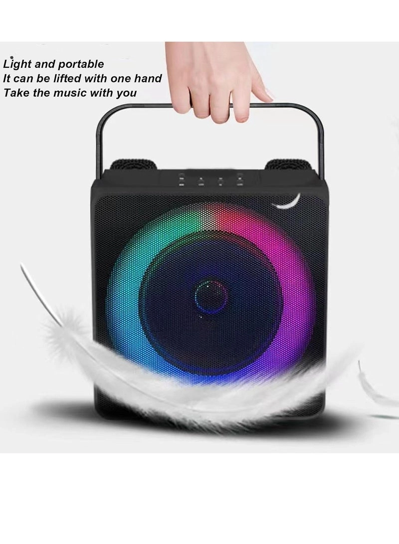 SD-508 - Mini Karaoke Bluetooth Speaker LED Lights Built-In Microphone