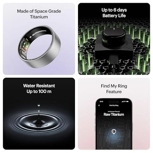 (Renewed) Ring AIR - Size 7 Space Silver