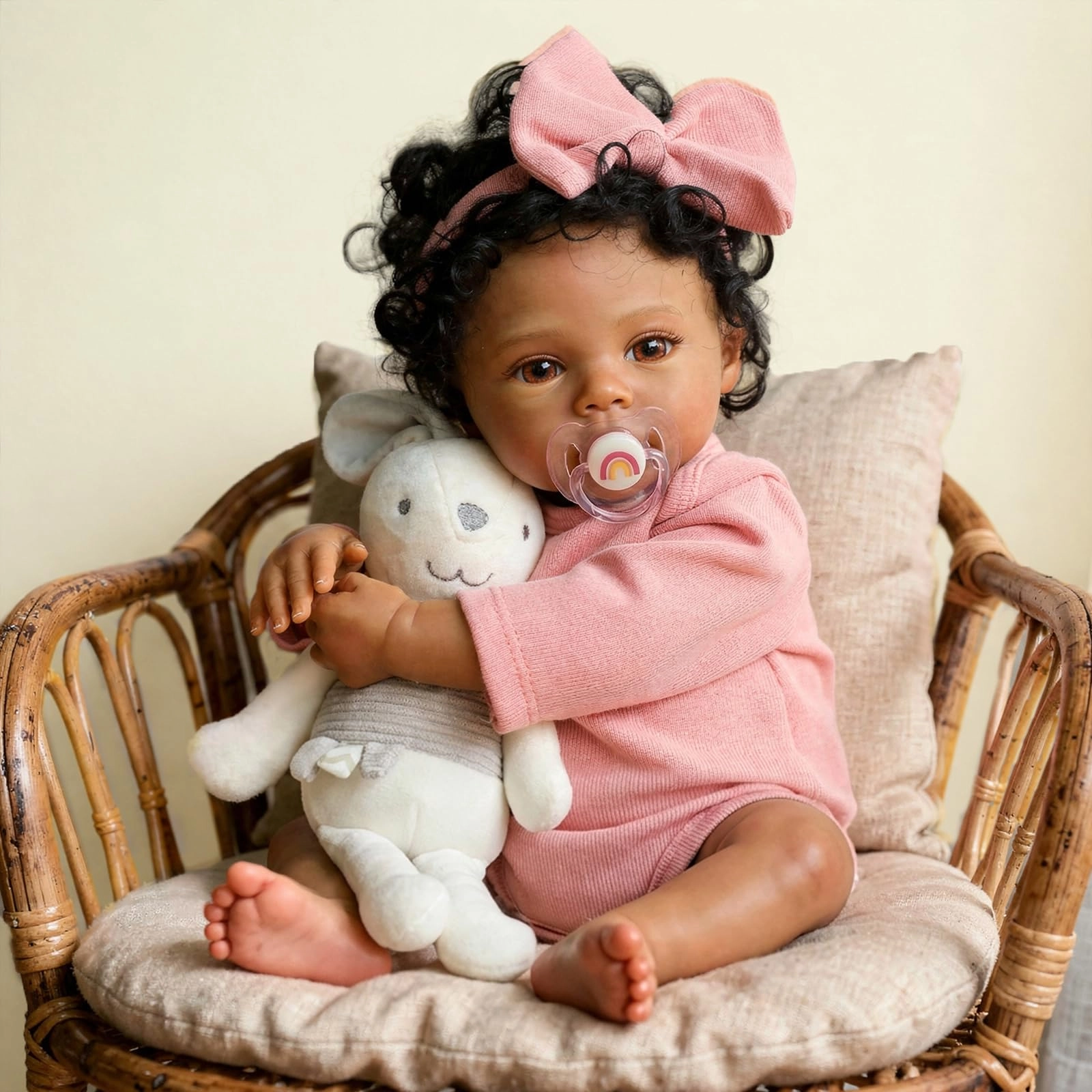 WOOROY meadow Reborn Baby Doll - 18 Inches Vinyl African American Ages 3+