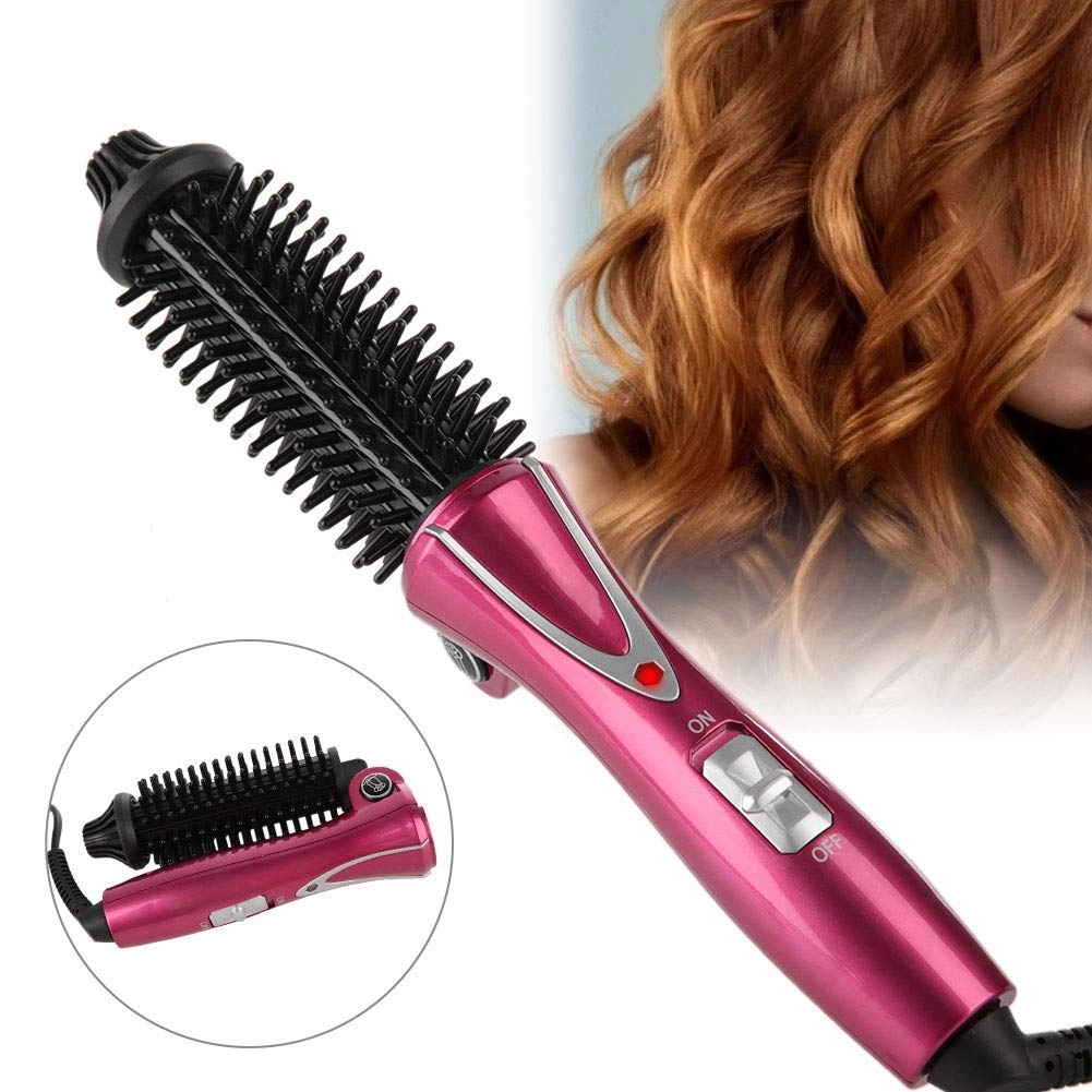 Folding Curler Comb - Red Ceramic