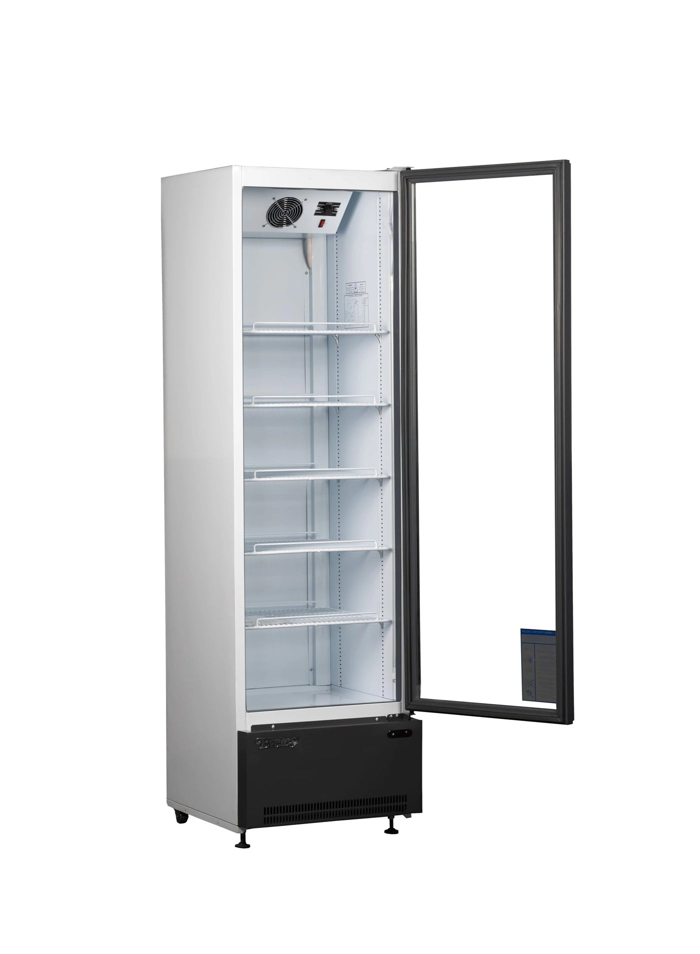 Upright Glass Door Beverage Cooler - 400 L 0-7°C