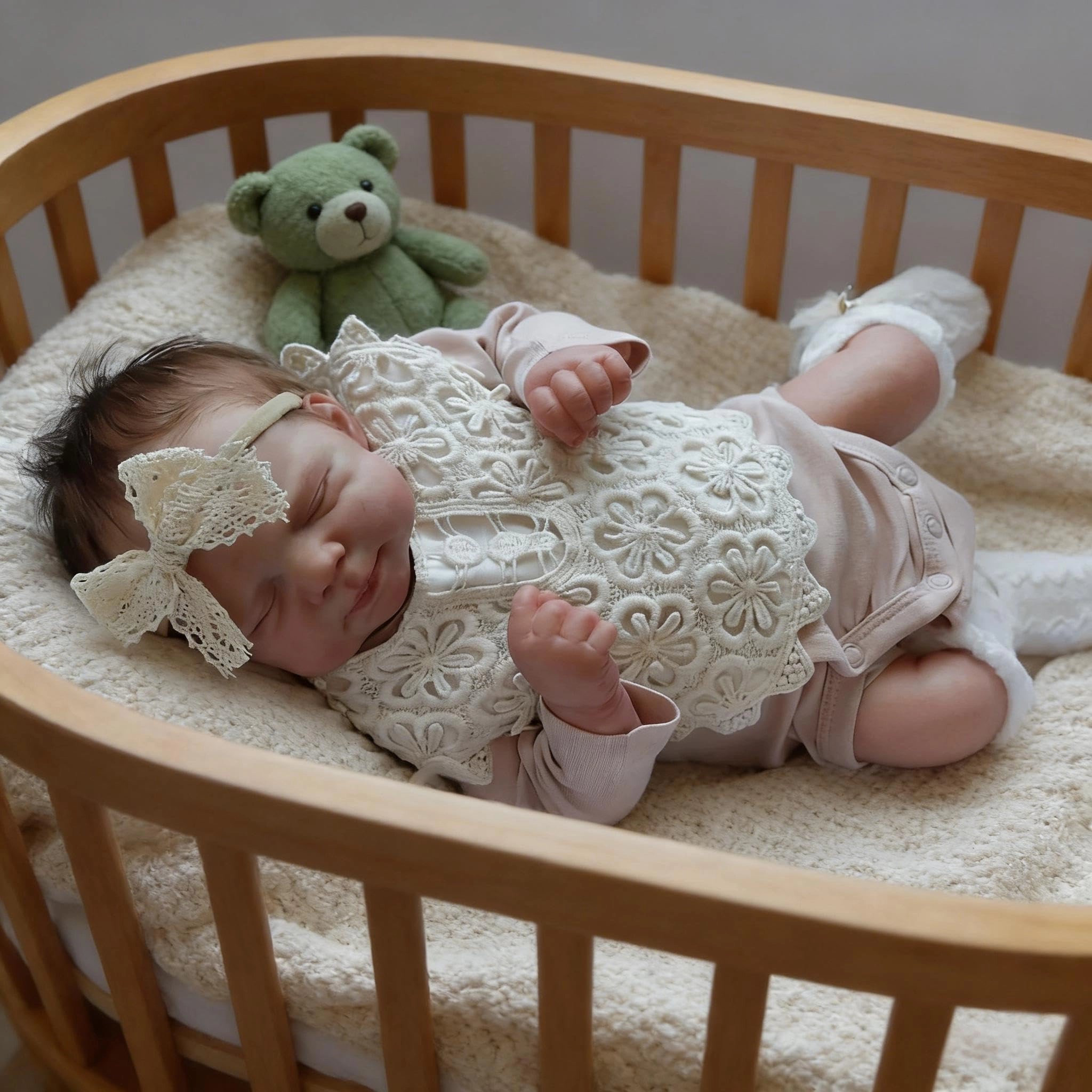 RXDOLL Pascale Reborn Baby Doll - 18 Inch Weighted Cloth Body Ages 3+