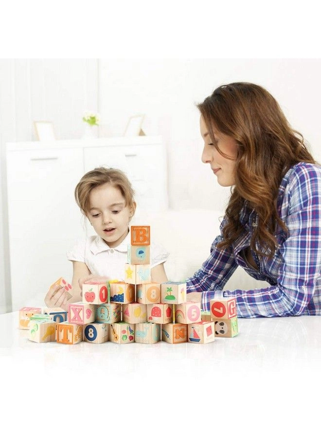 Abc Wooden Building Blocks - 26 pcs