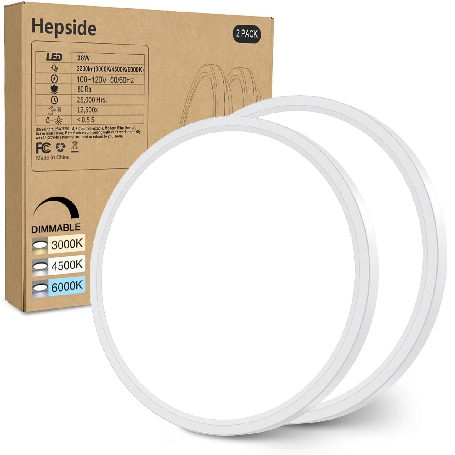 CL02A-2 - 3000K 4500K 6000K Dimmable