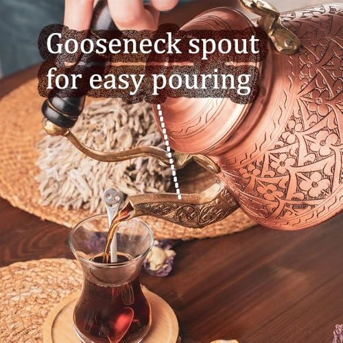 Turkish TeaPot - Copper 1.5 Liters
