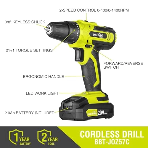 Cordless Drill - 2 Amp Hours