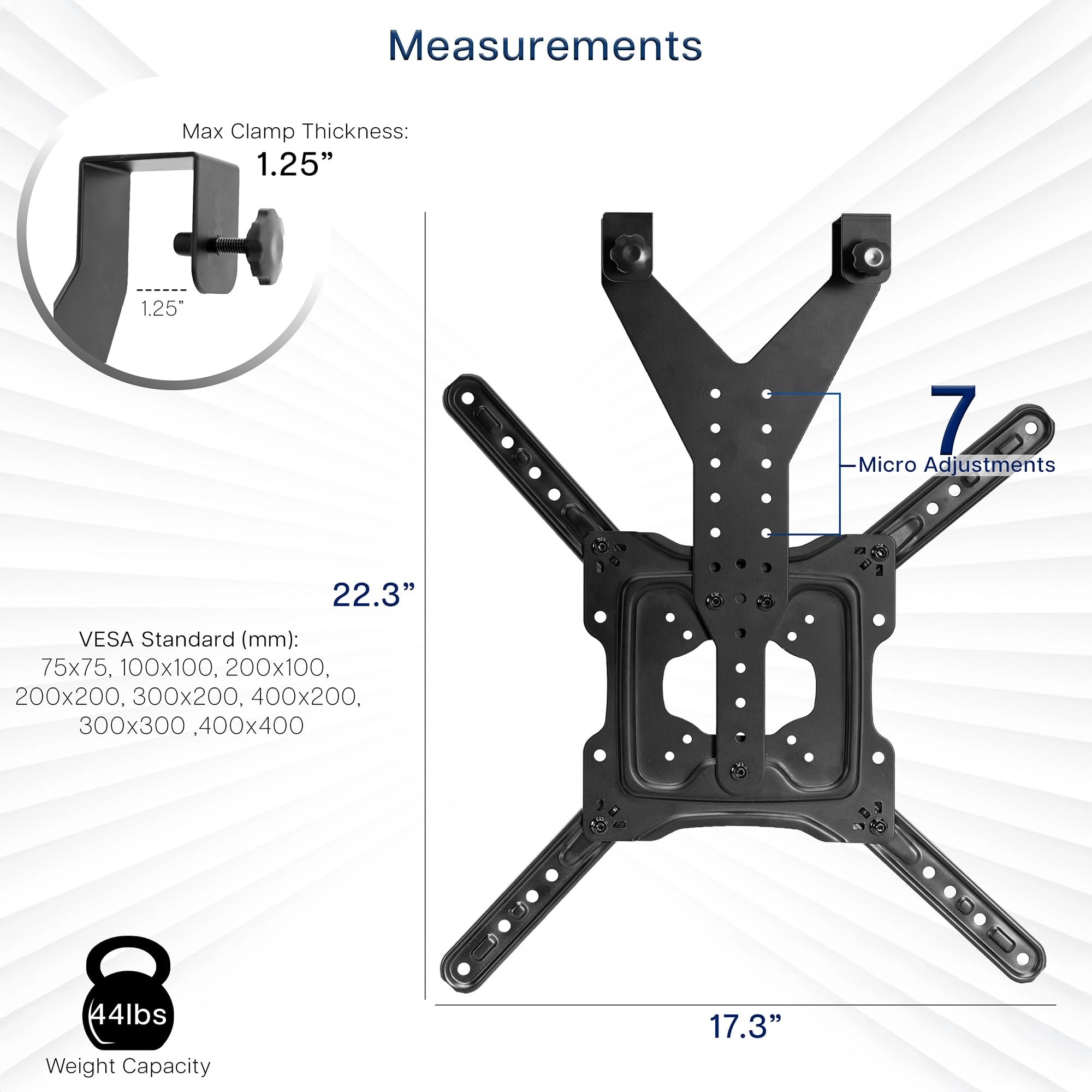 TV Hanger Bracket - 44 lbs 24 to 55 inch