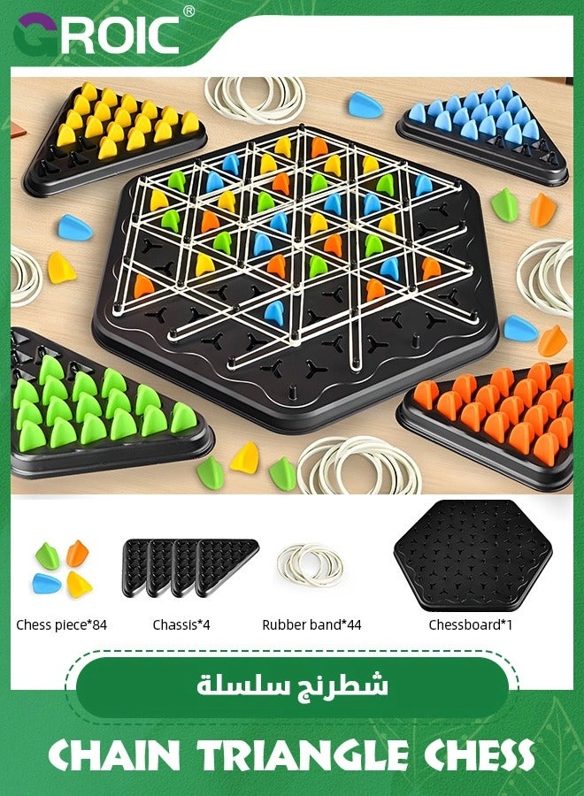 Chain Triangle Chess Game - Rubber Band Game