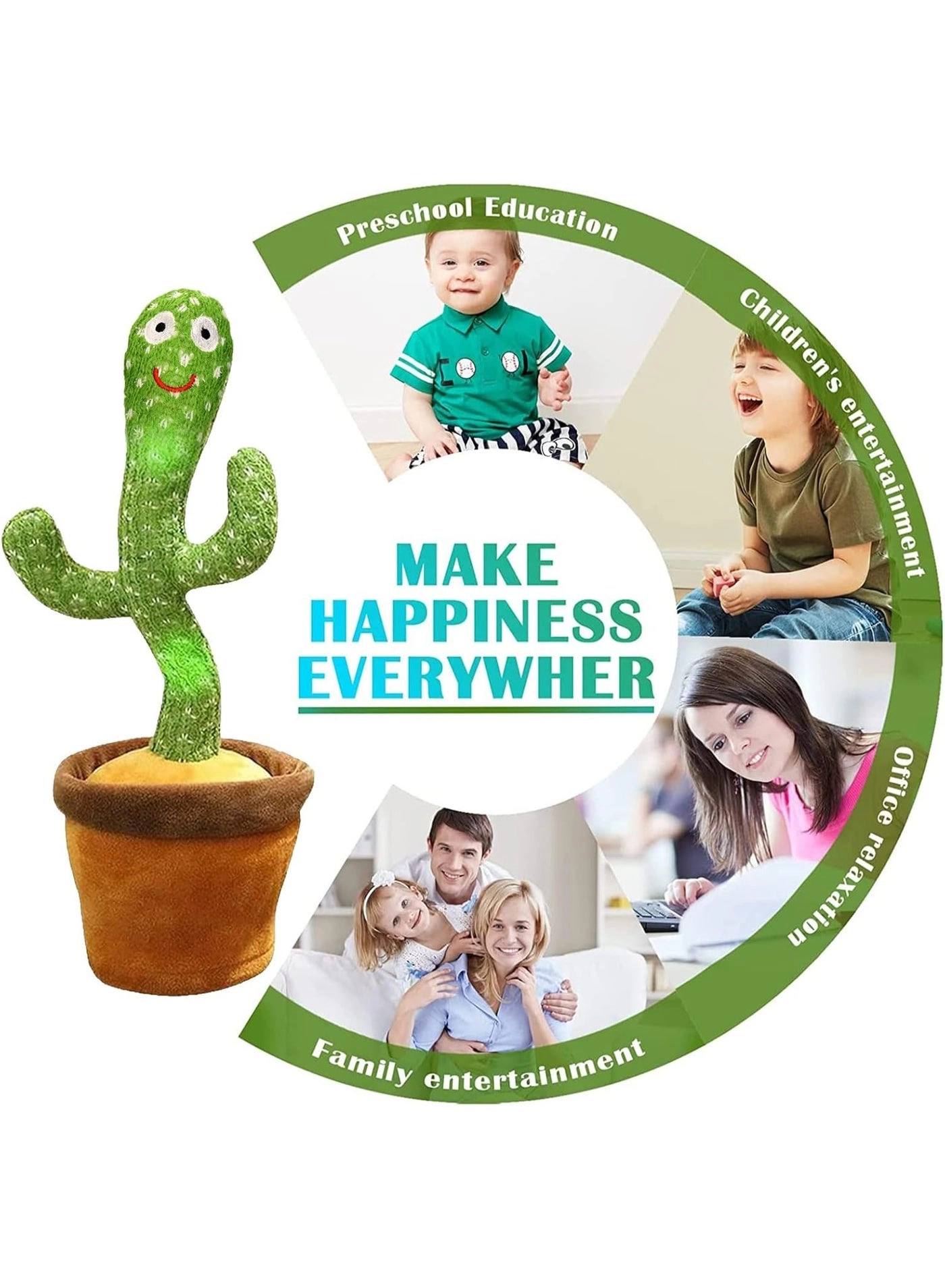 Talking Dancing Cactus Musical Toy