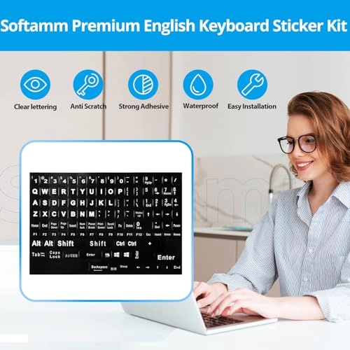 Keyboard Stickers - English