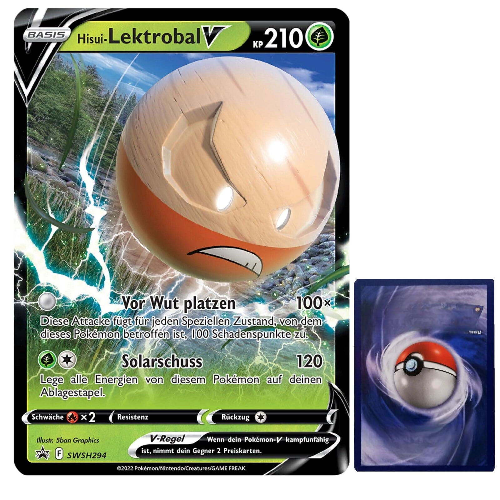 BB-Toy-Trades PKM Hisui Lektrobal V SWSH294 - German