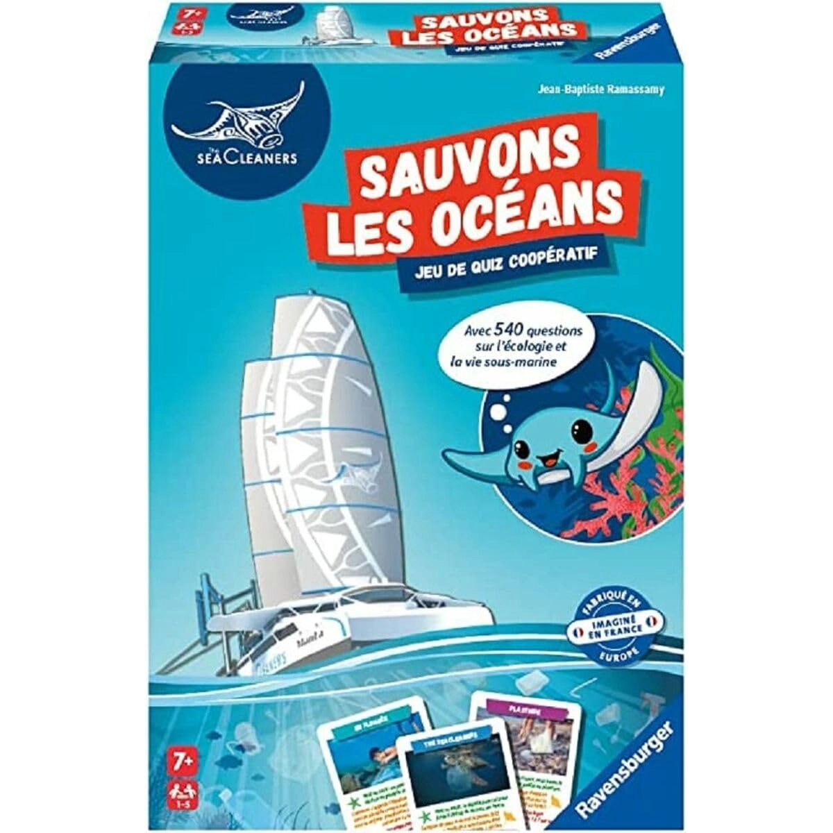 Ravensburger The SeaCleaners - French Version from 6 Years 110 question cards