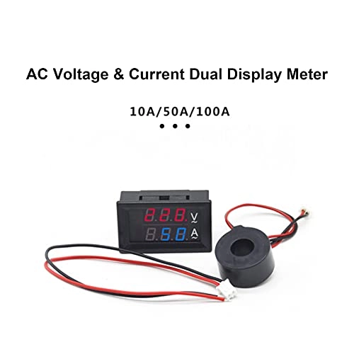 Voltmeter Ammeter - Digital Red