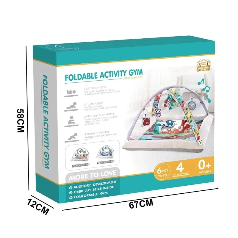 Baby Musical Play Gym Mat - forest-themed Suitable for 0 to 2 years