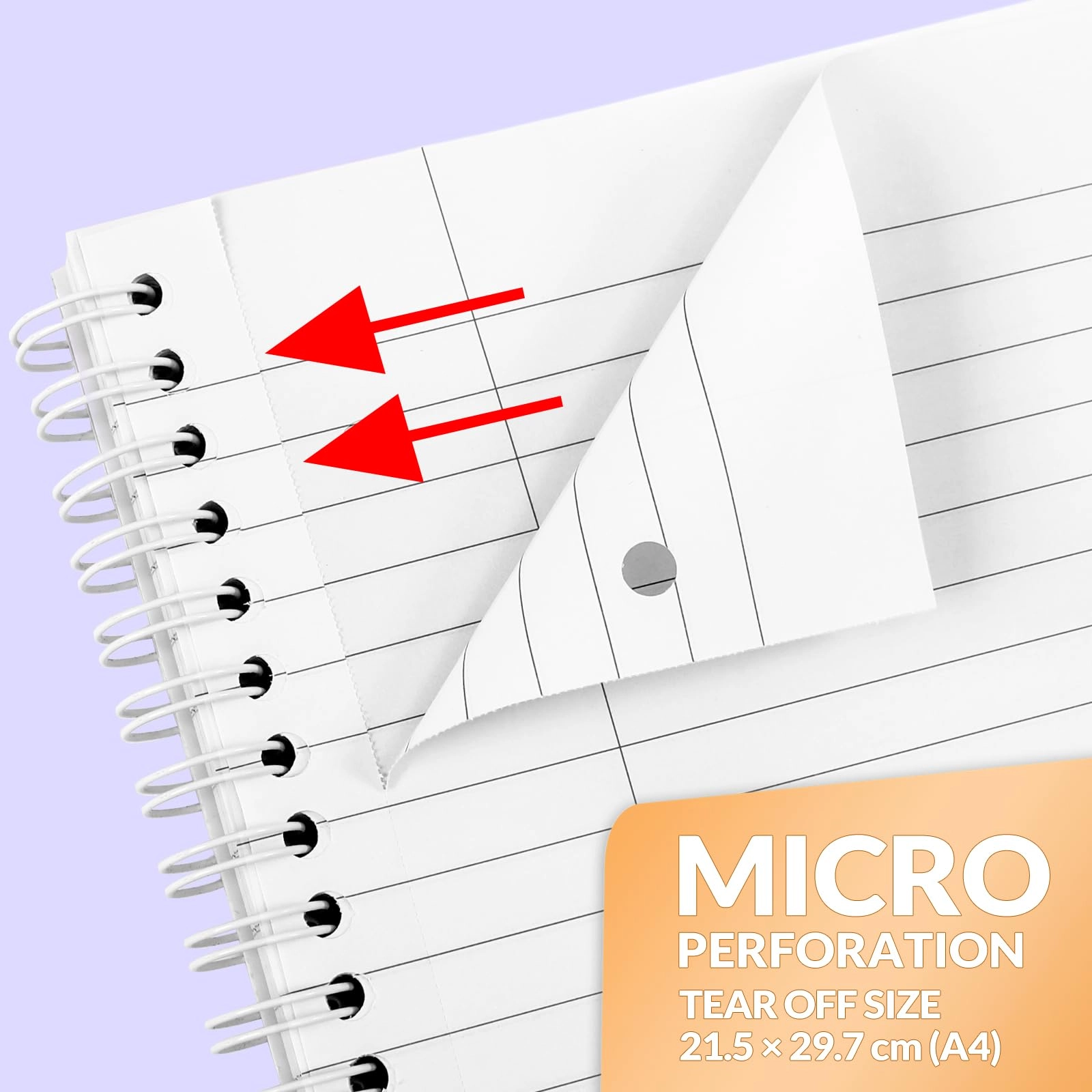 A4 Notebook A4 Spiral - Lined 100 Sheets