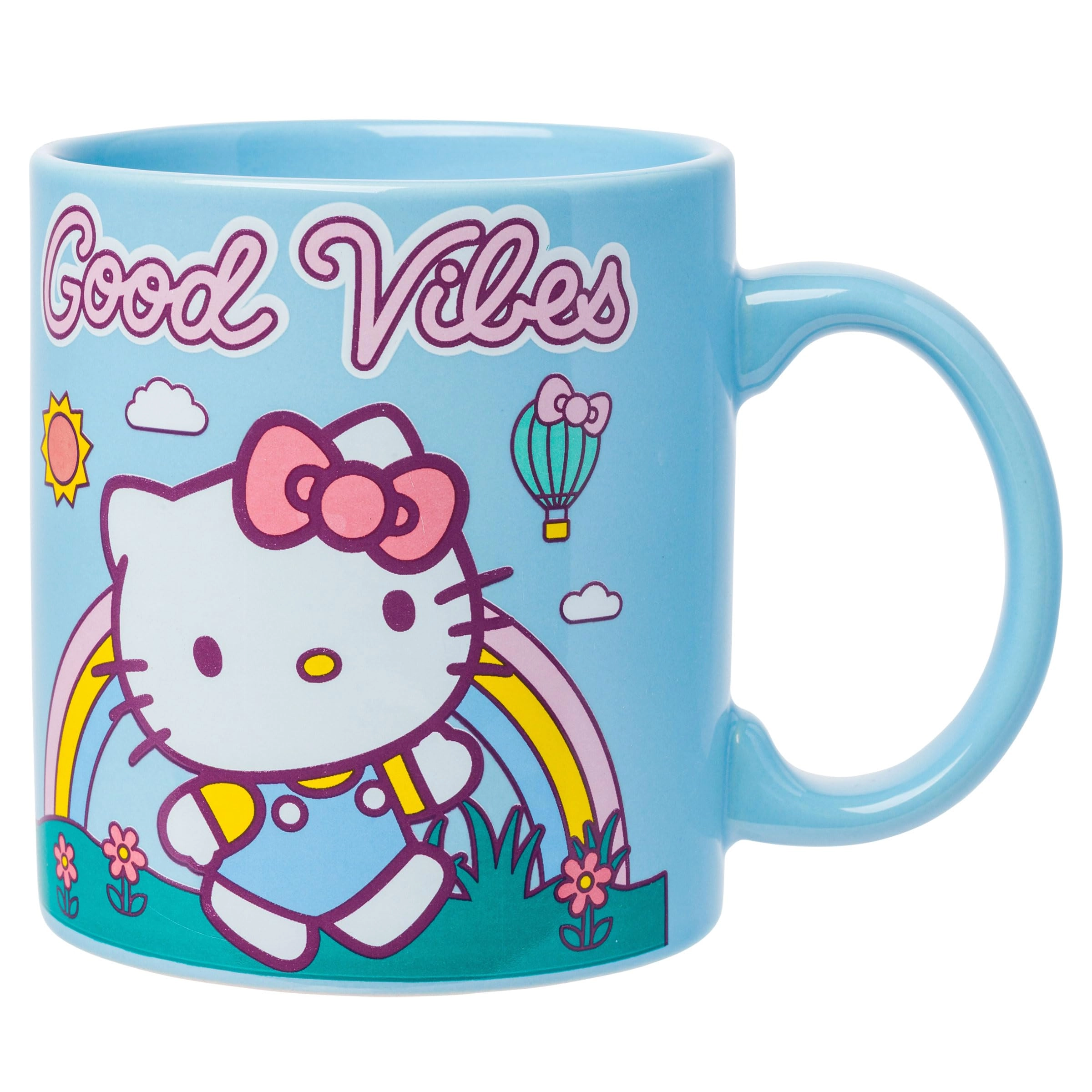 Silver Buffalo Sanrio Hello Kitty Ceramic Mug - 1 pcs - Good Vibes