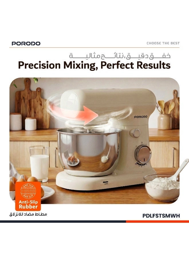 Tilt-Head Electric Household Stand Mixer - 2 L 400 W