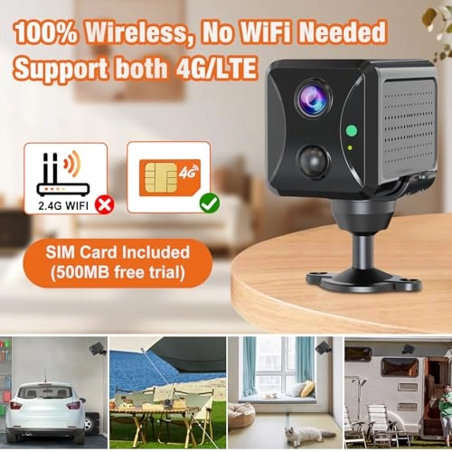 4G LTE Cellular Security Camera 1080p