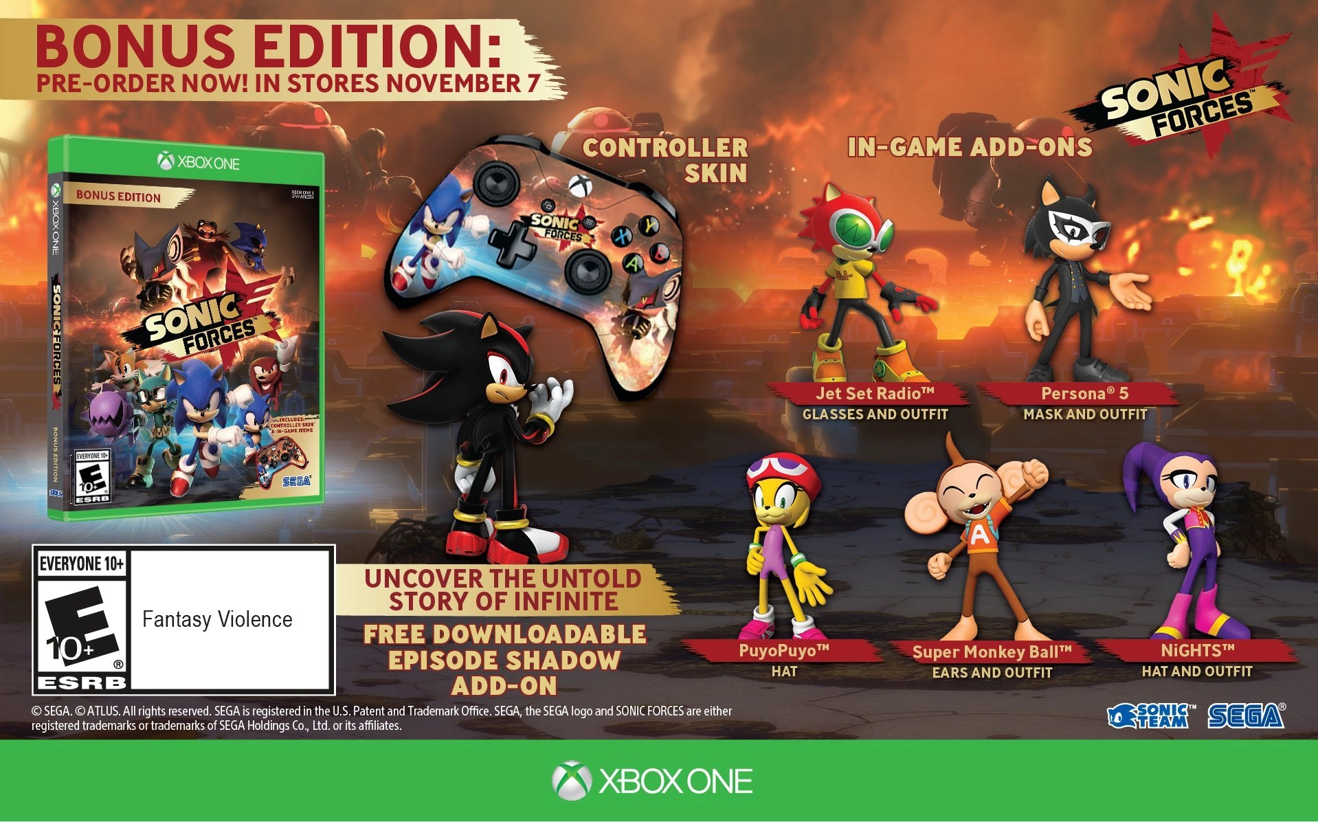 Sega of America Sonic Forces Bonus Edition - Xbox One