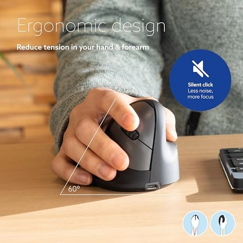 HE Break Ergonomic Vertical Mouse - Bluetooth