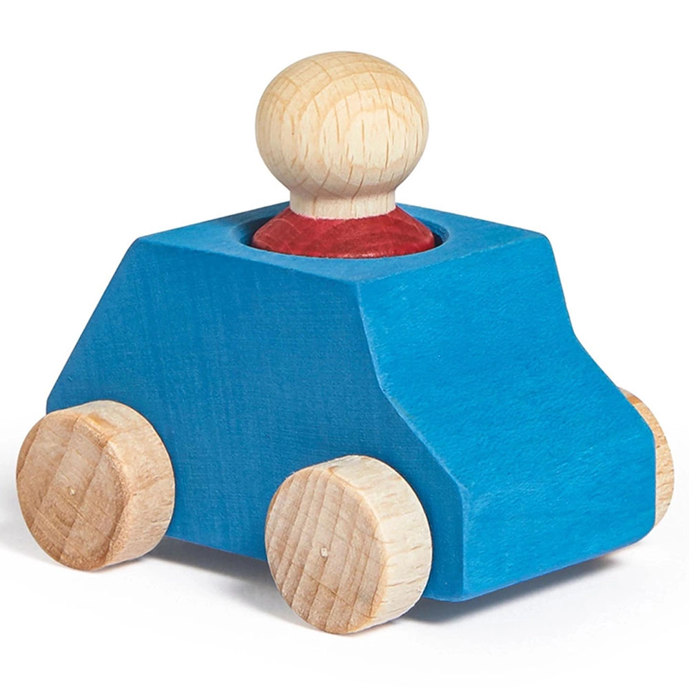Wooden Car with Figure