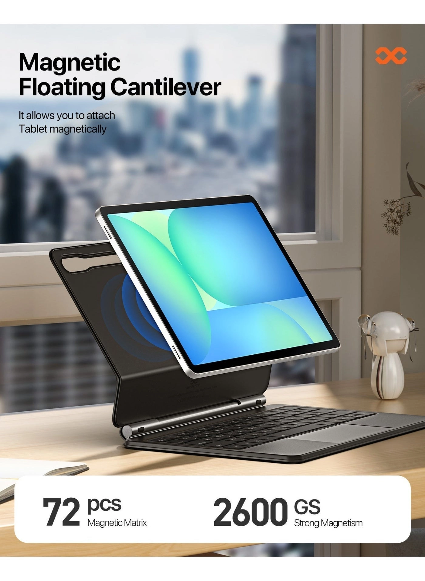 TYPIX-II - Keyboard for Samsung Galaxy Tab S10 FE Plus Black