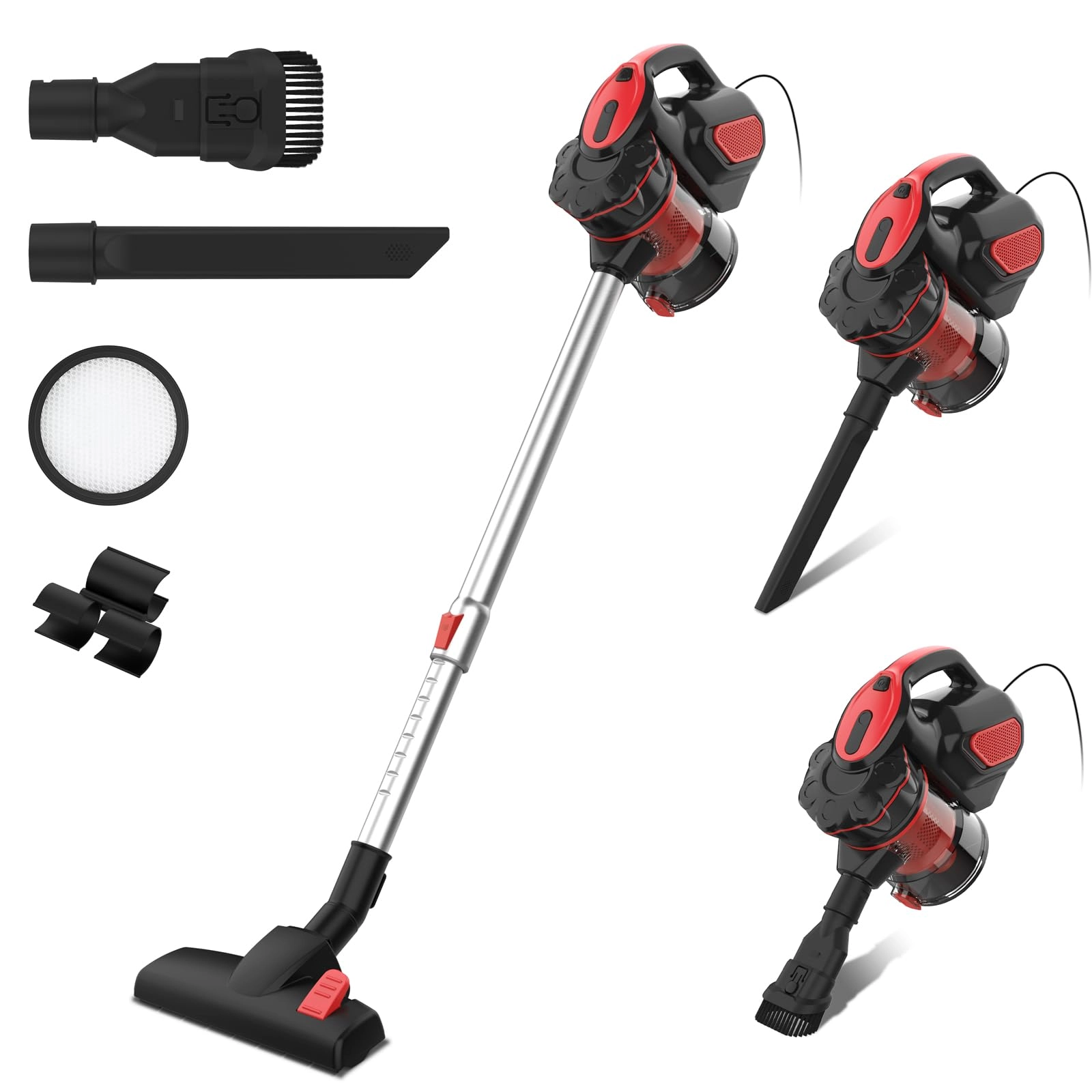 Ezyvac Corded Stick Vacuum Cleaner - 600W 18000Pa