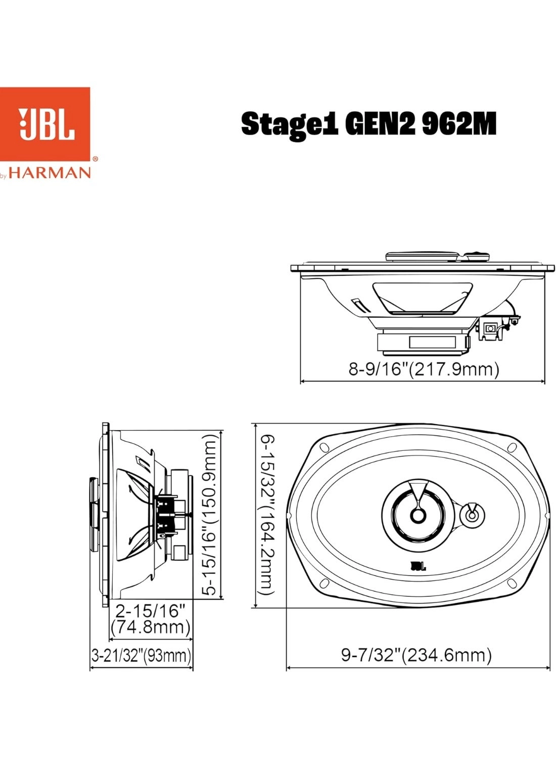 Stage1 962M - 152mm 3-Way Coaxial