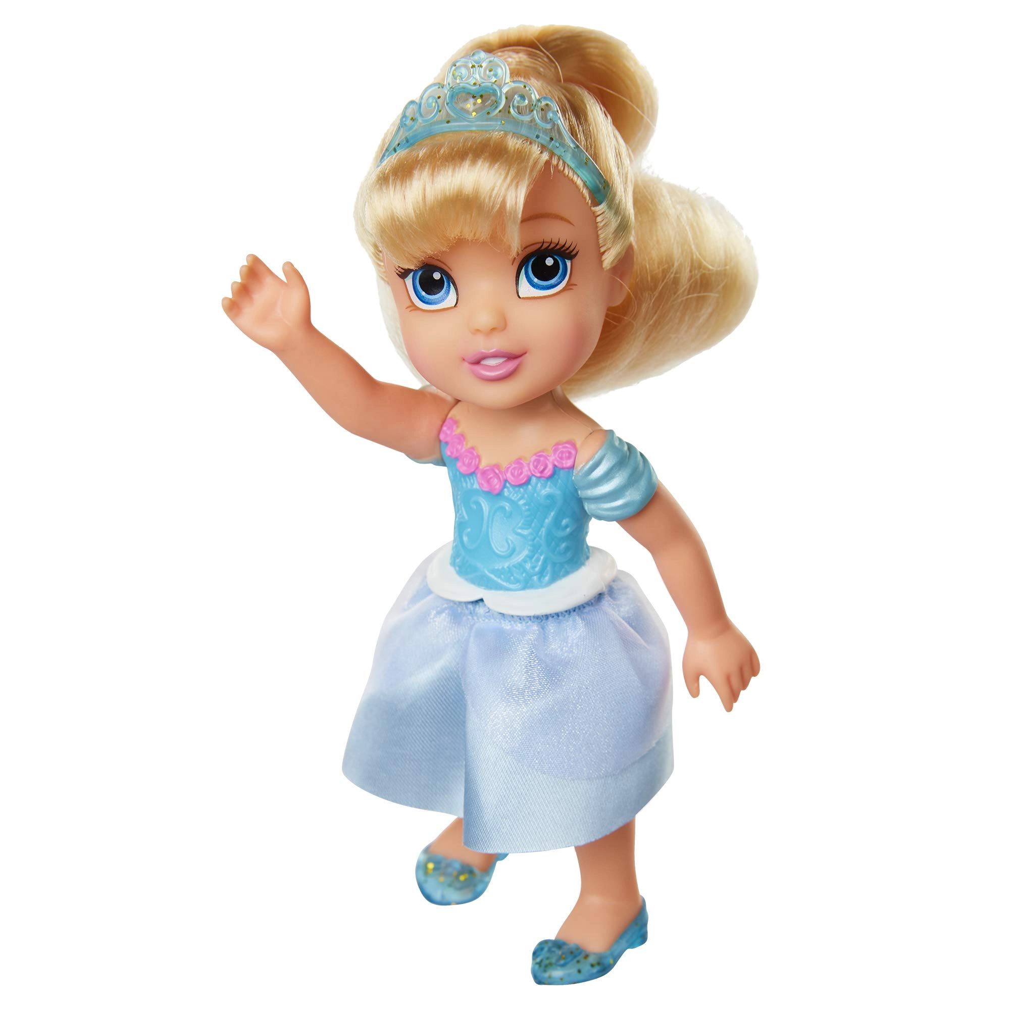 Disney Cinderella Posable Little Doll - Sparkly Suit Removable Skirt