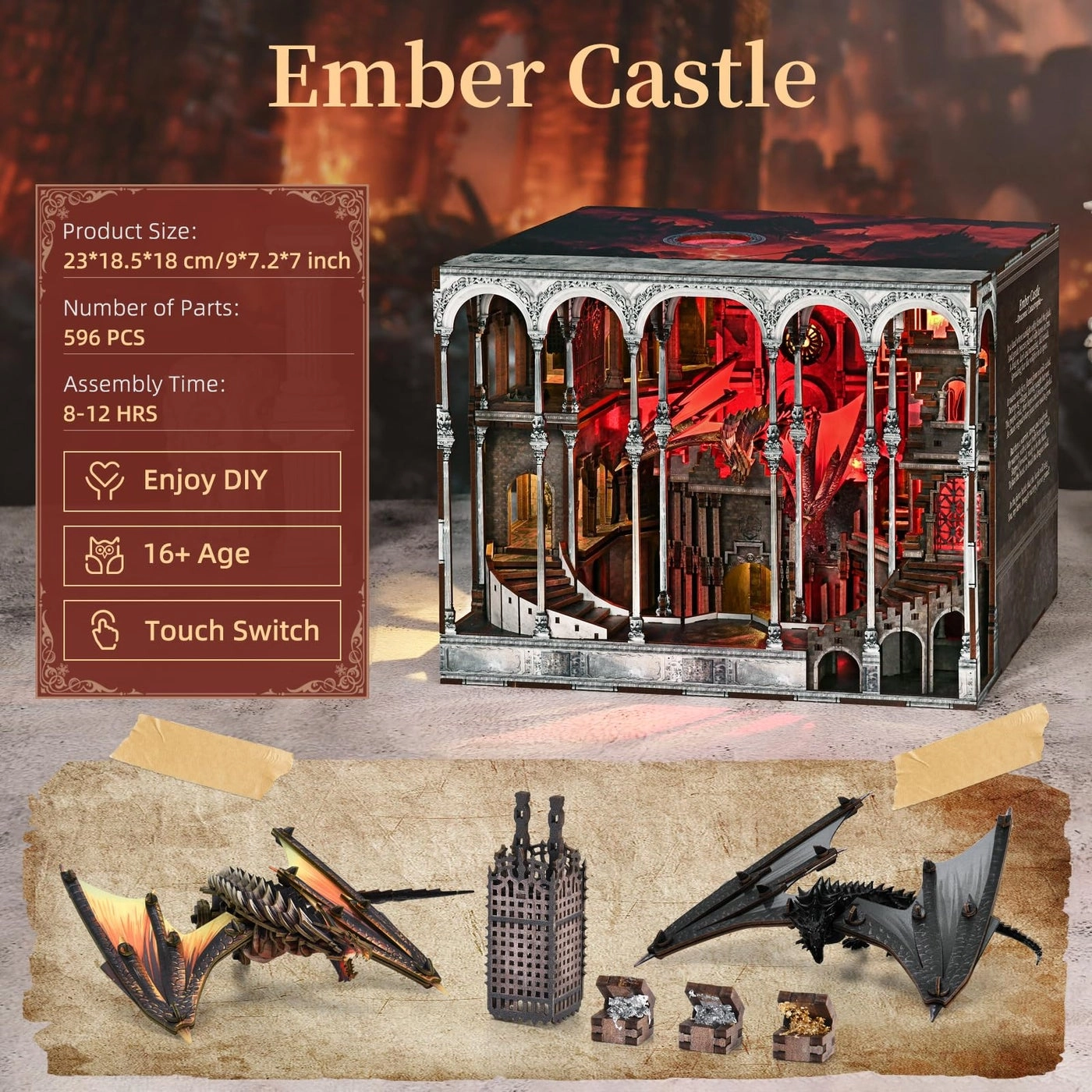 Ember Castle - DIY Miniature House Kit