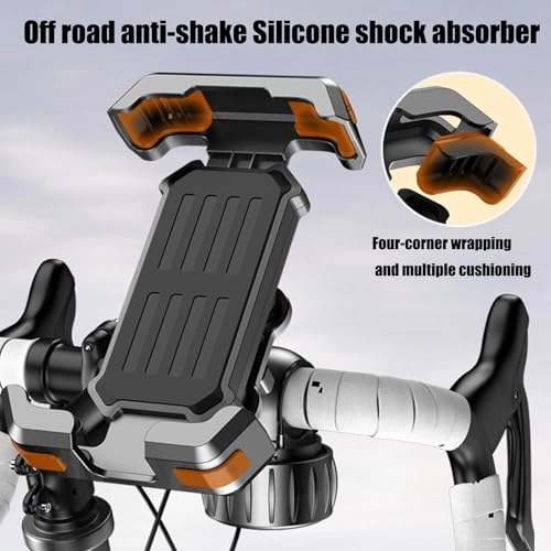 Phone Holder For Motorcycle Handlebar - Anti-Shake 18-34 mm 4.7-7-inch