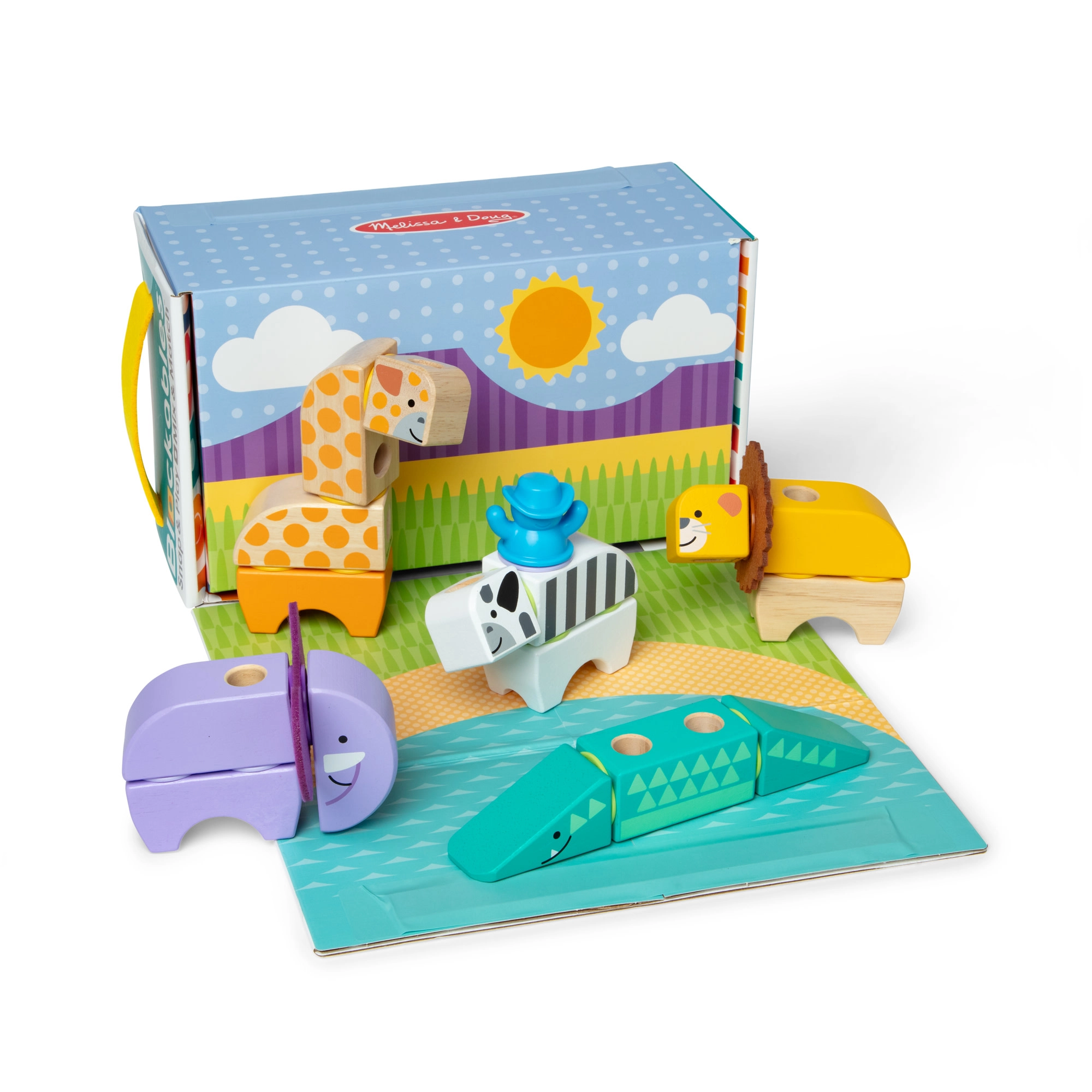 Melissa & Doug Blockables Safari - 34 pcs