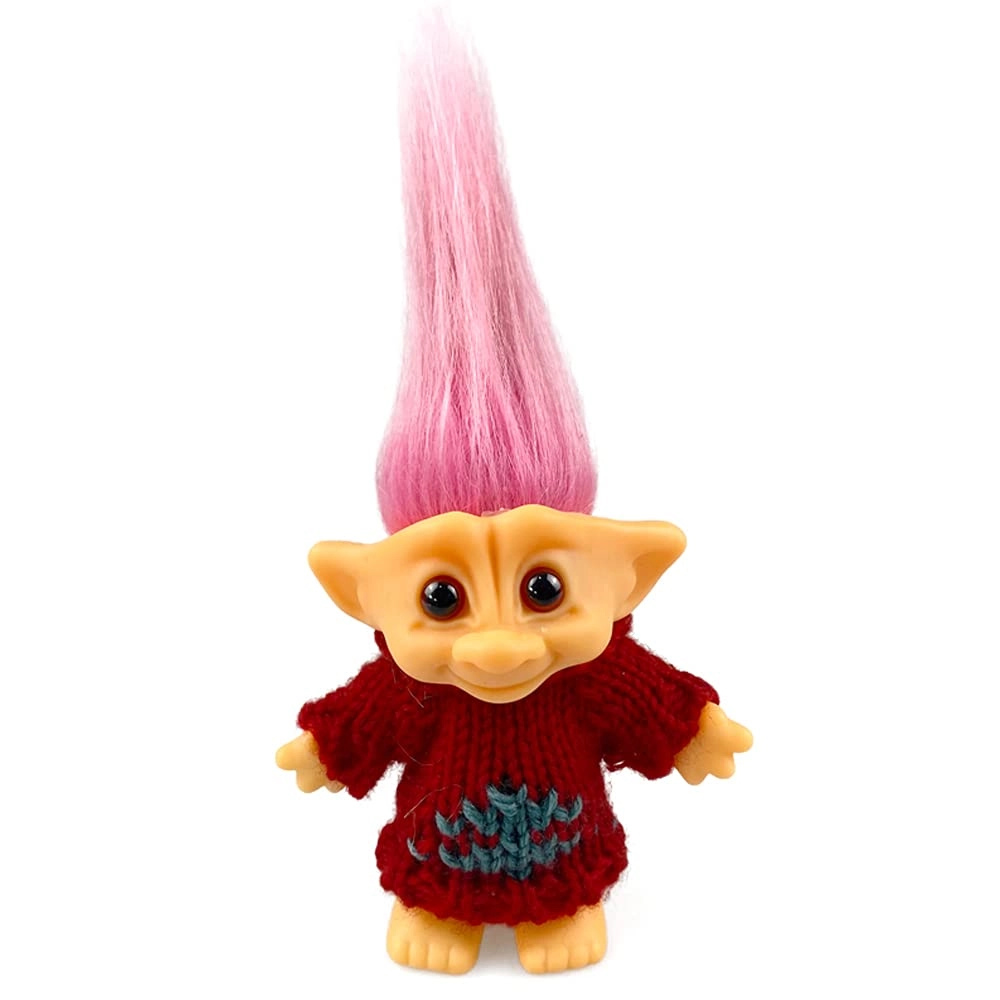 Lucky Troll Doll - 7.5in Wool Black