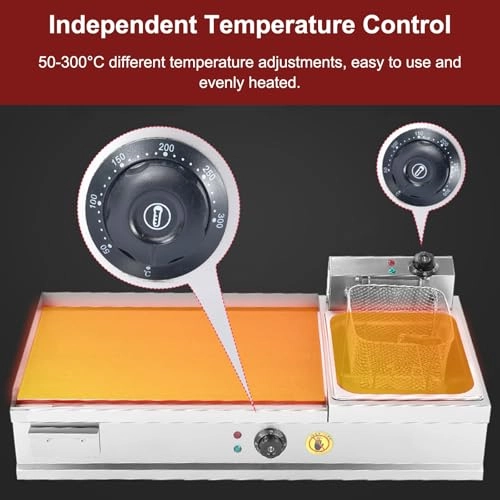 Electric Griddle - 35 x 40cm Deep Fryer