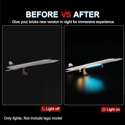 LED light kit for LEGO 10318 Concorde - Plastic 1