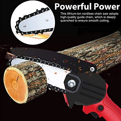 Mini Cordless Portable Chainsaw - Battery Powered Carrying Case