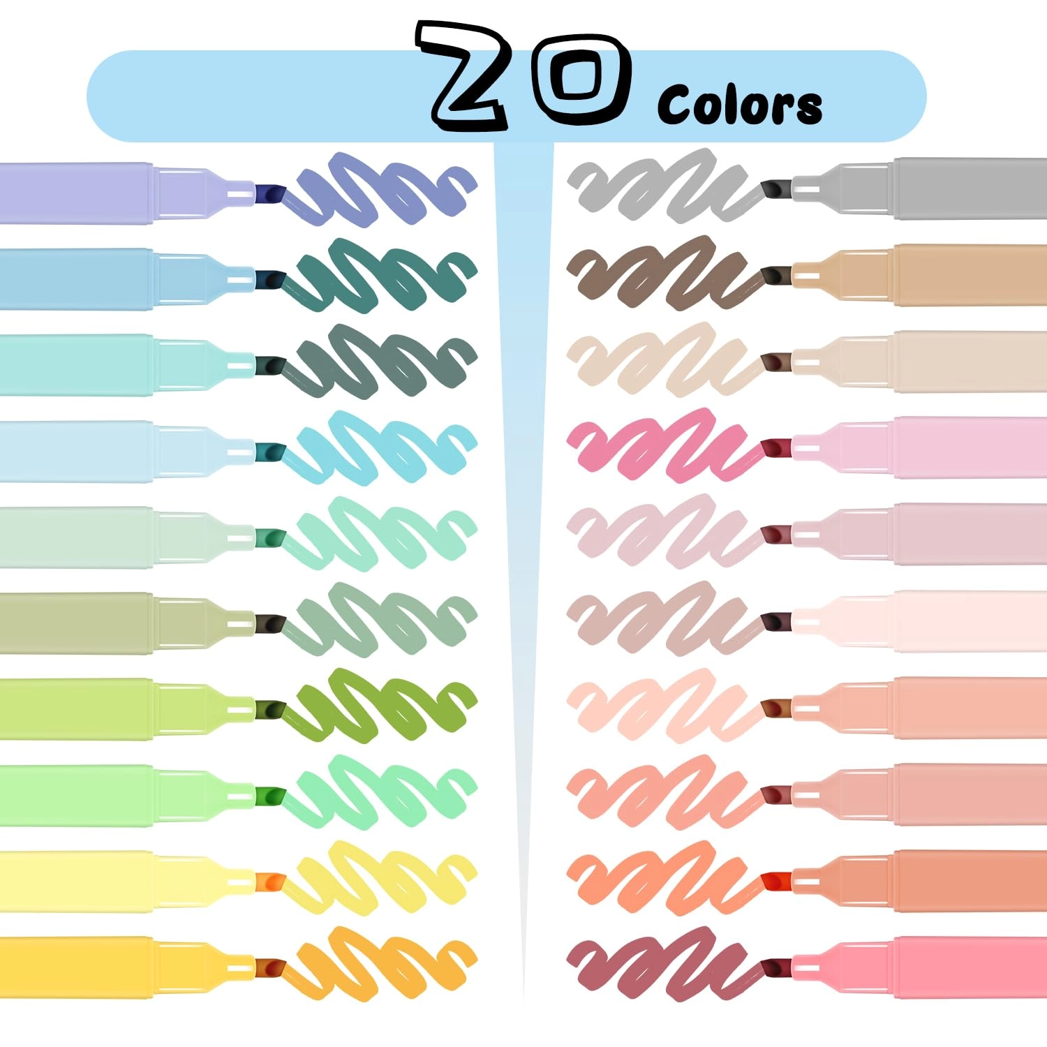 Highlighters - Morandi Colors Chisel