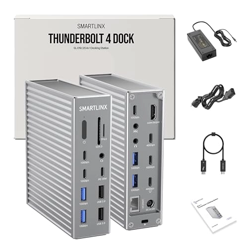 Smartlinx Thunderbolt 4 Dock - 21 Ports 90W Charging Dual 4K@60Hz