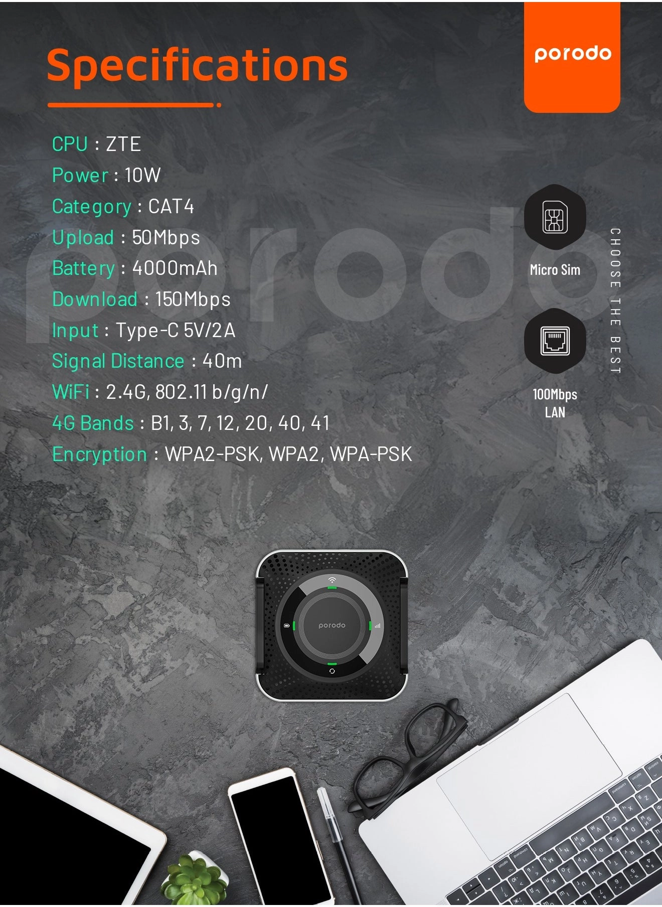 CAT4 V2 - 3G/4G 802.11 b/g/n